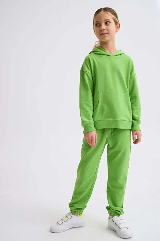 Детское худи с капюшоном органическое Therecolor, Green