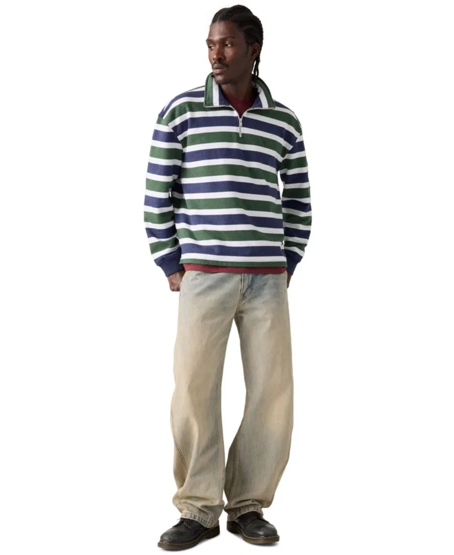 Джемпер с четверть-застежкой Cameron, хлопковый Levi's, Kombu Green — фото 2