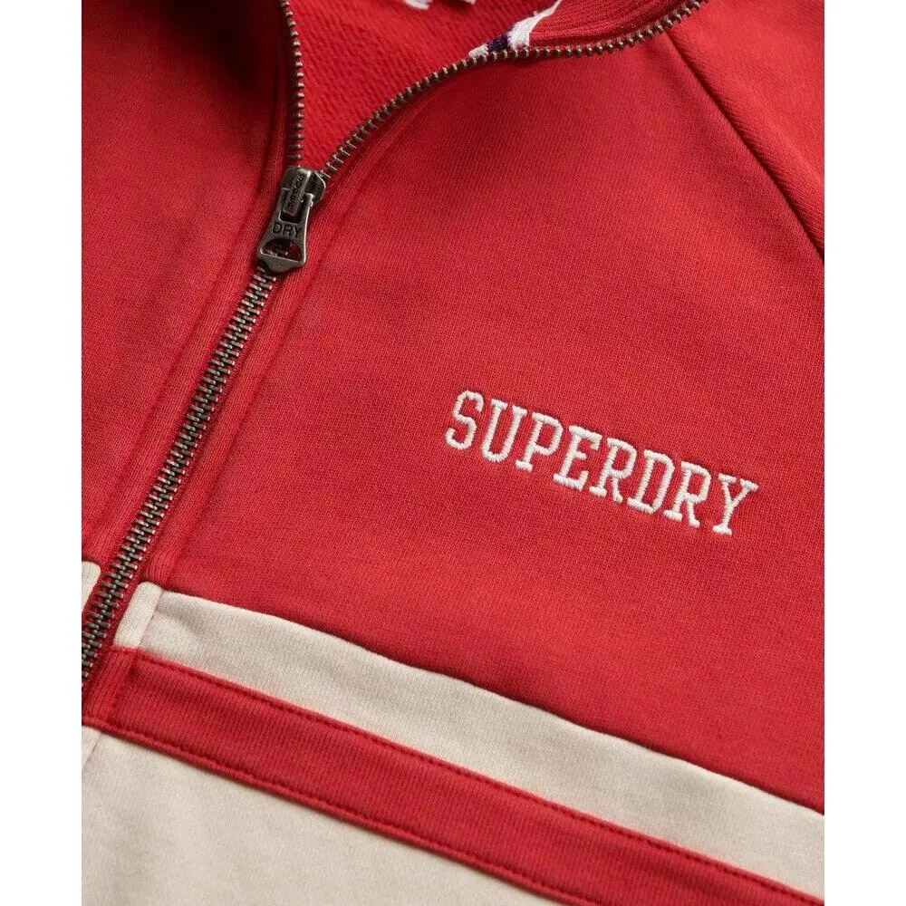 Женская спортивная куртка с молнией Athletic Essentials Superdry, Rot — фото 2