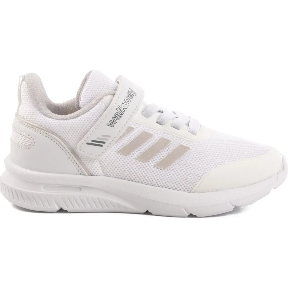 Детские спортивные кроссовки на липучках Unisex White Walkway