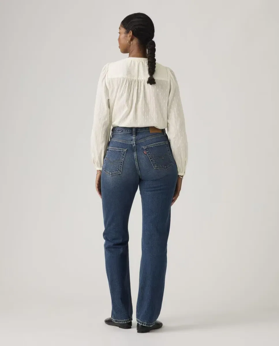 Женские джинсы прямого кроя с высокой посадкой Easy Dad Levi's, Azul — фото 2