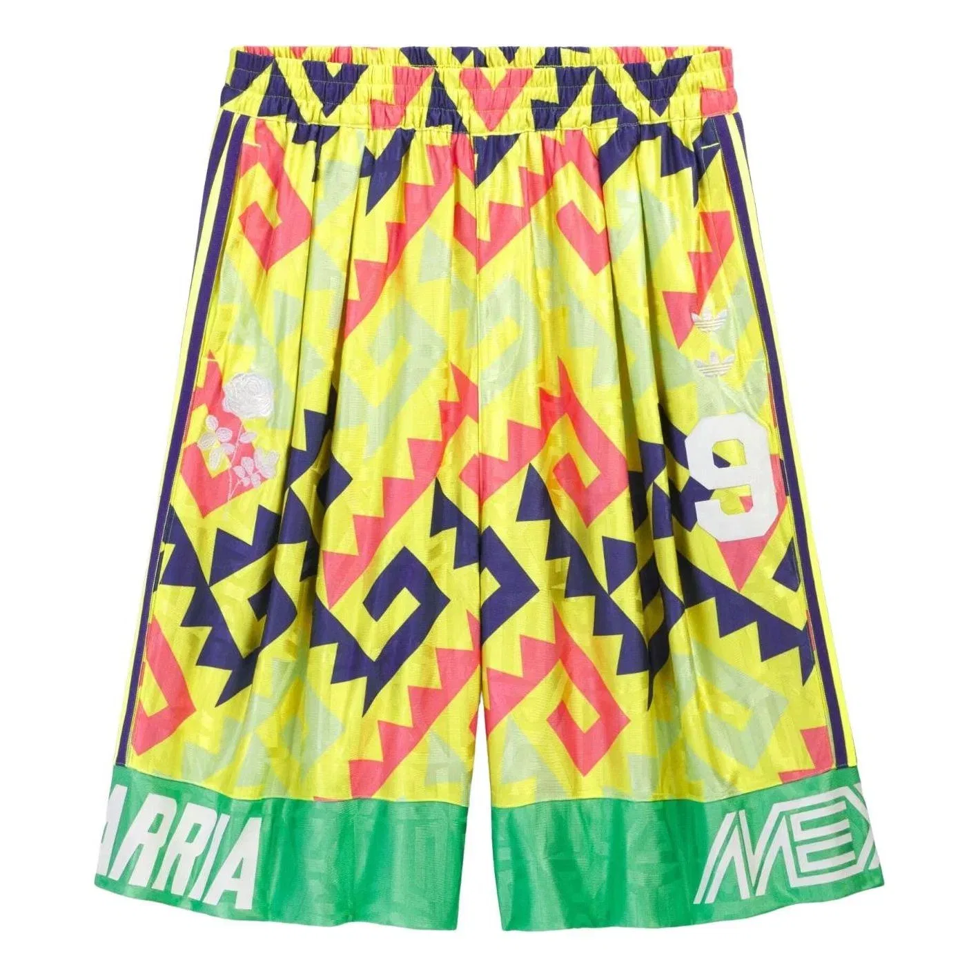 Мужские футбольные шорты с принтом Adidas x Chavarria, желтый