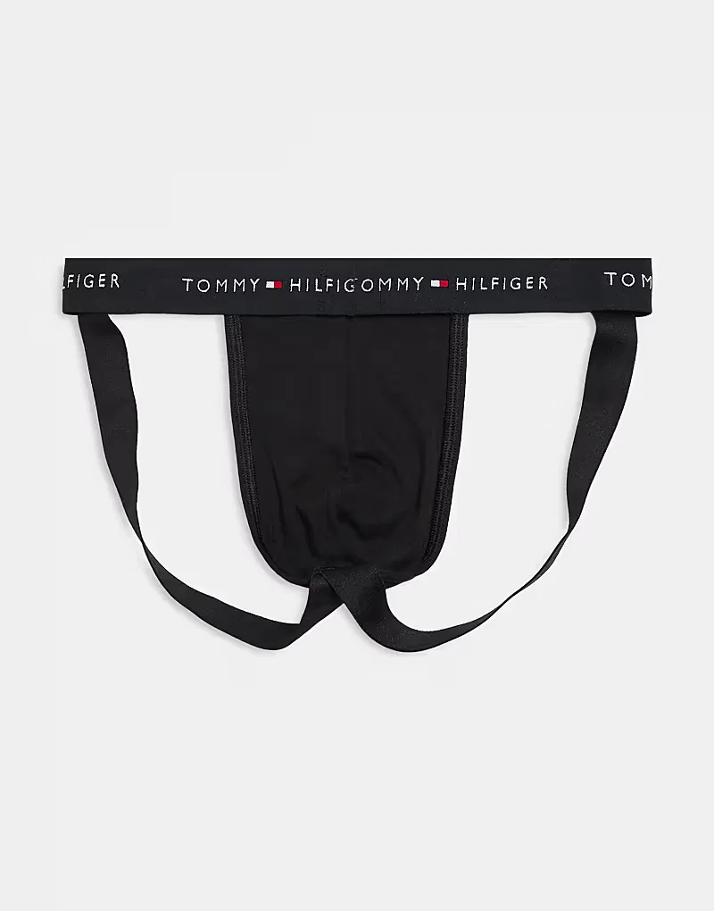 Трусы-бандажи Tommy Hilfiger Signature Cotton, комплект из 3 штук, черный — фото 3