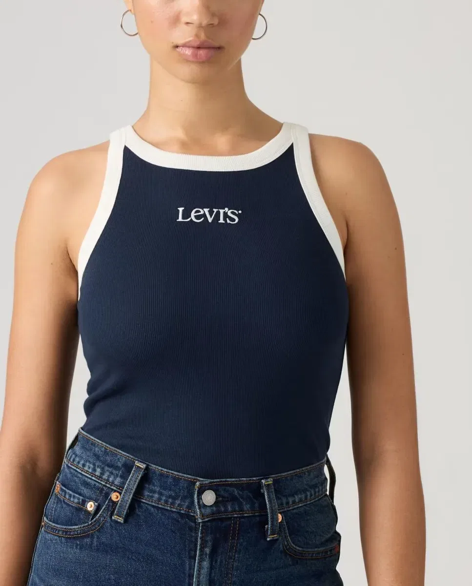 Женская футболка без рукавов Levi's, Dark Navy — фото 3
