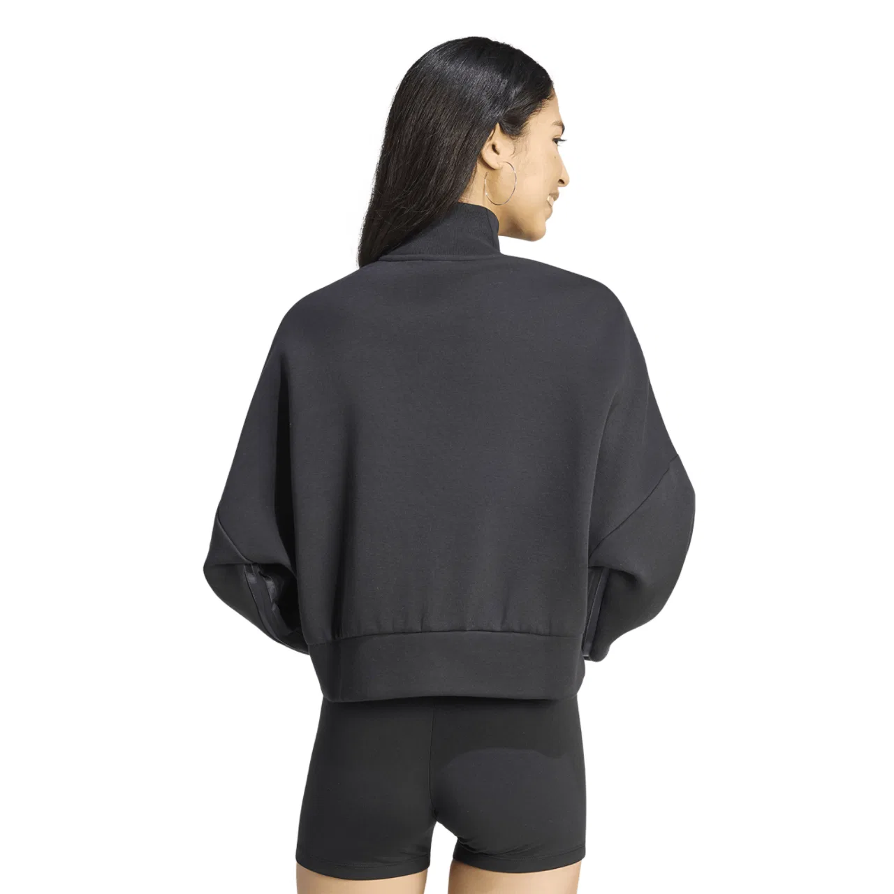 Женская куртка Spacer Track Top Adidas, цвет Black/Black Reflective/Night Grey — фото 2