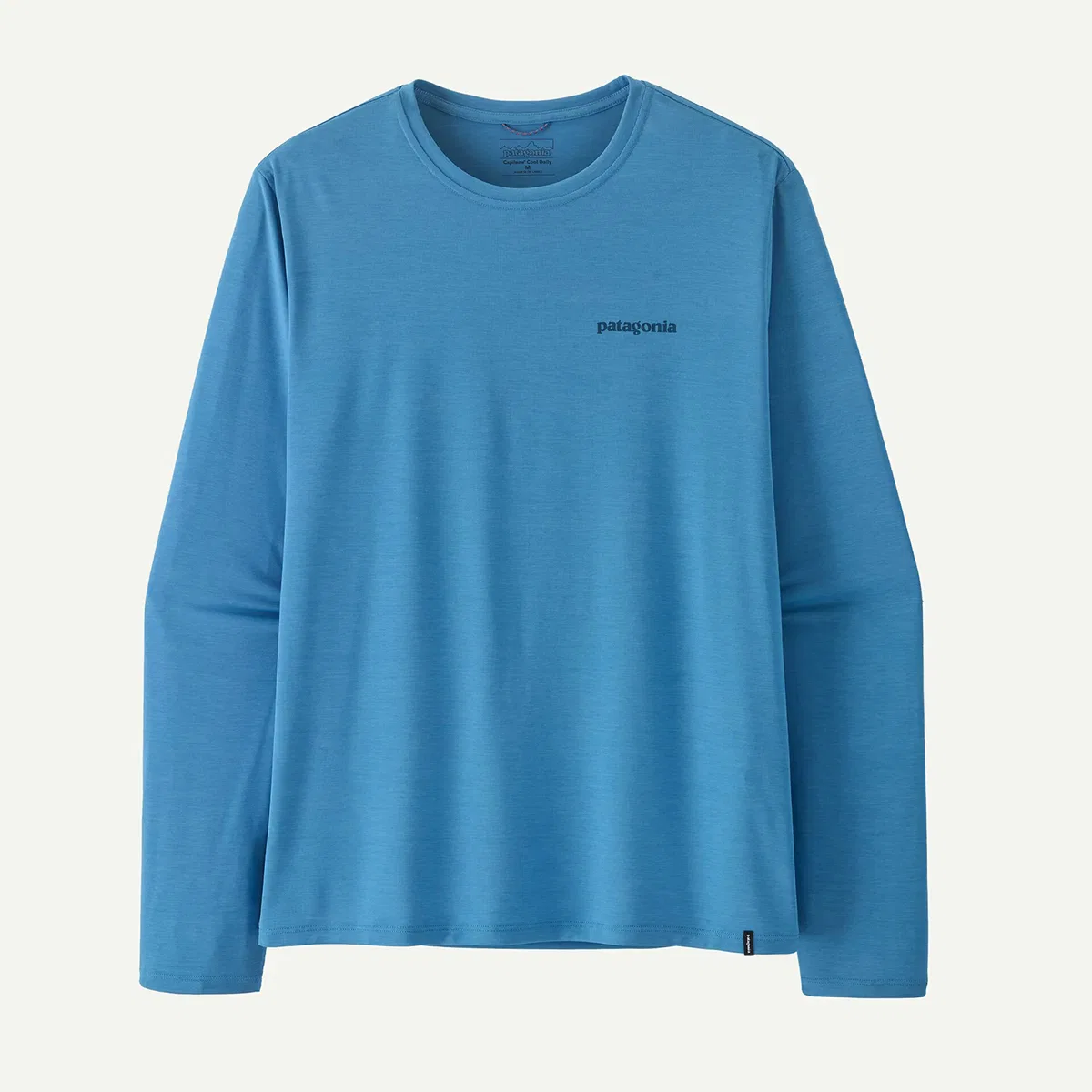 Мужская футболка с длинным рукавом с принтом Boardshort Logo Patagonia, Shore Blue/Light Shore Blue X-Dye — фото 3