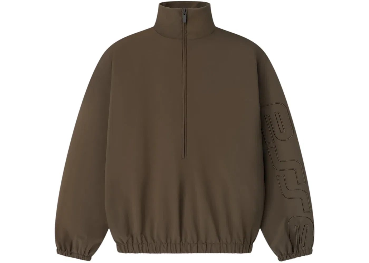 Мужская куртка-полузамок с принтом Fear of God Essentials Active Trace Half Zip Track Jacket, Brown