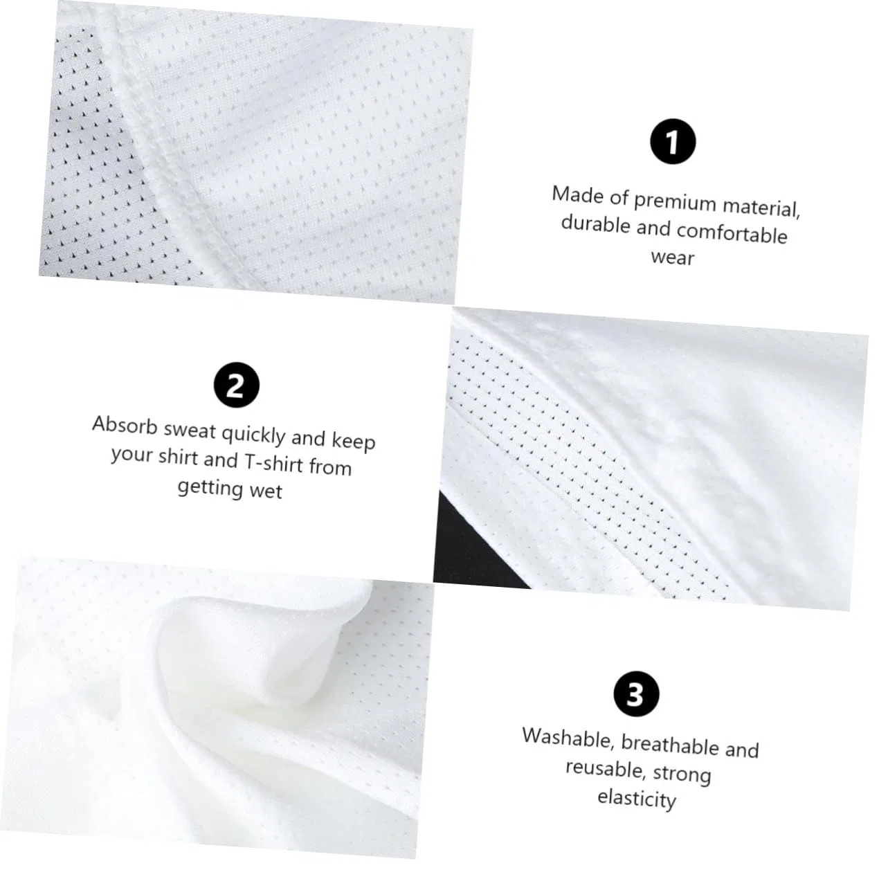 Подмышечные вкладыши, 5 шт, FRCOLOR, белый — фото 4