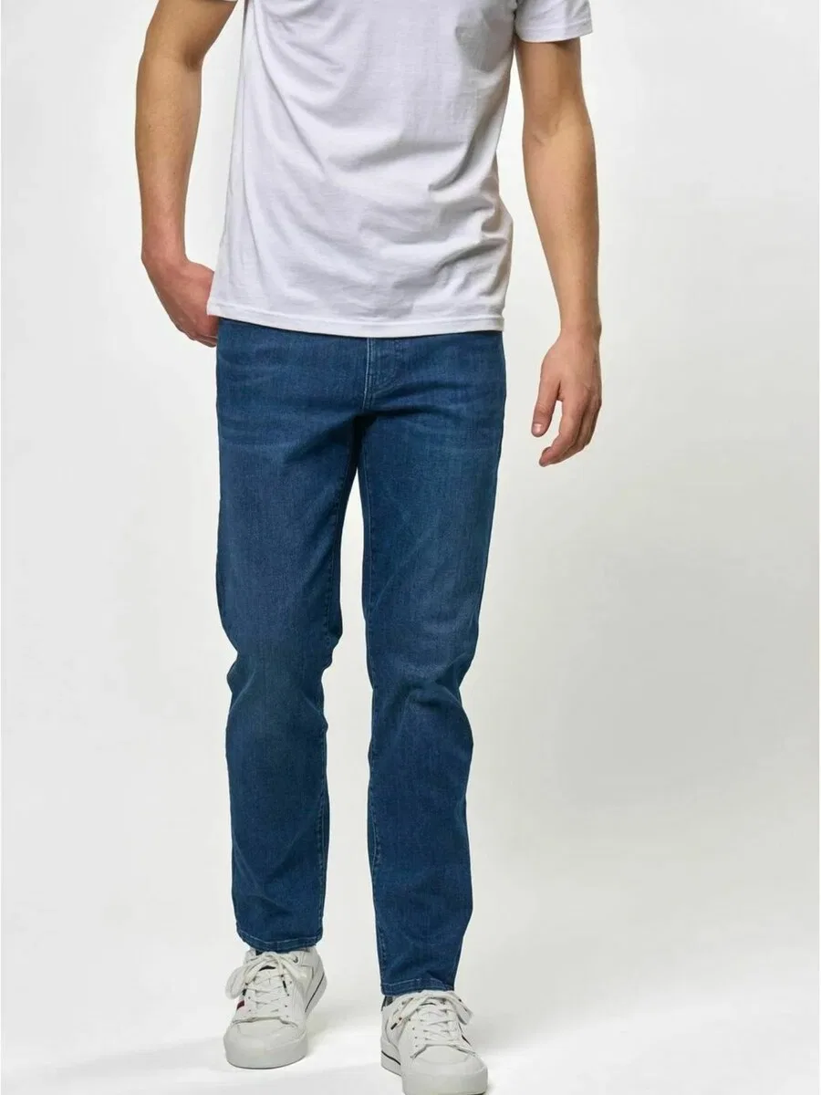 Обычные джинсы UMBratt из синего денима U.S. Polo Assn. — фото 3