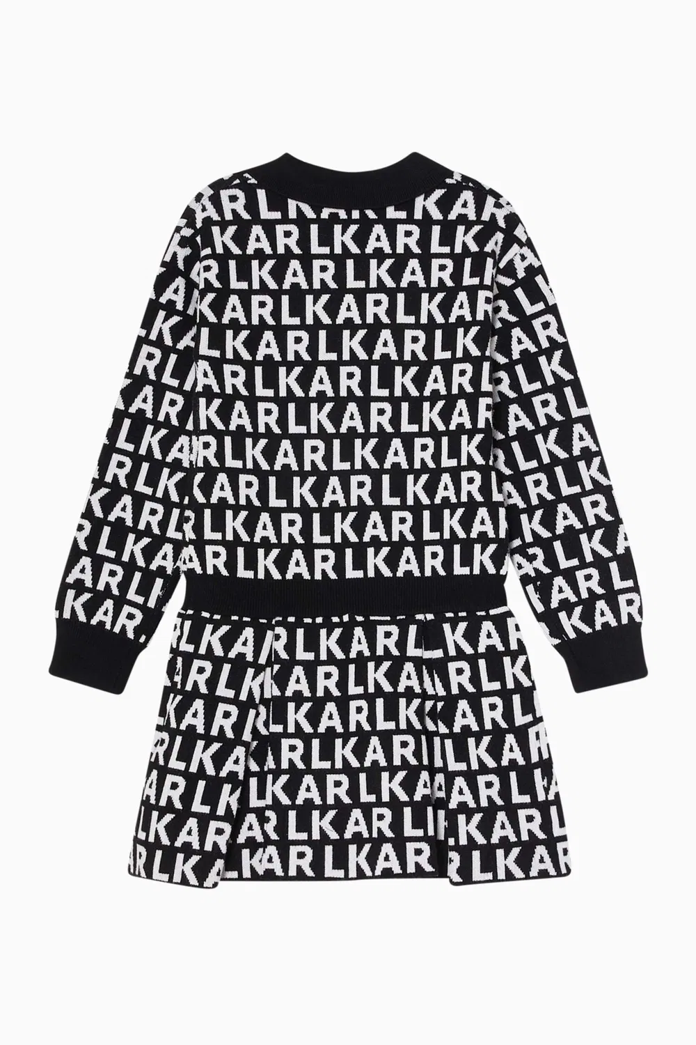 Платье-поло с принтом Karl Lagerfeld Kids — фото 2