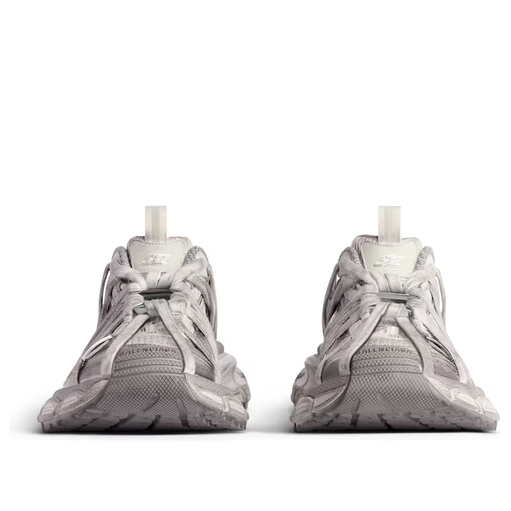 Кроссовки (WMNS) Balenciaga 3XL Extreme Laces Sneakers 'Silver', серебряный — фото 3