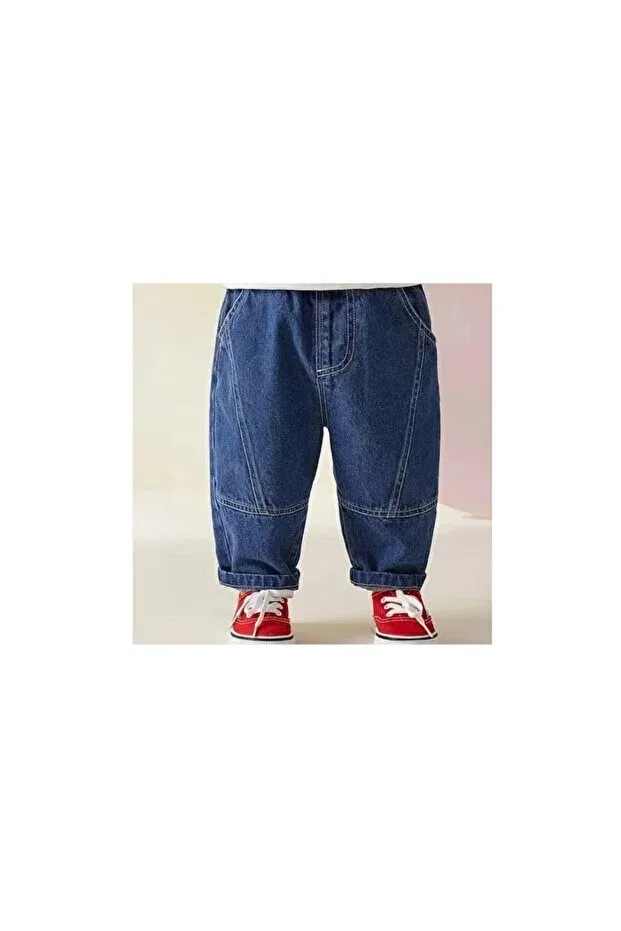 Детские джинсы для девочек с эластичным поясом Jeans Awix, Blue — фото 4
