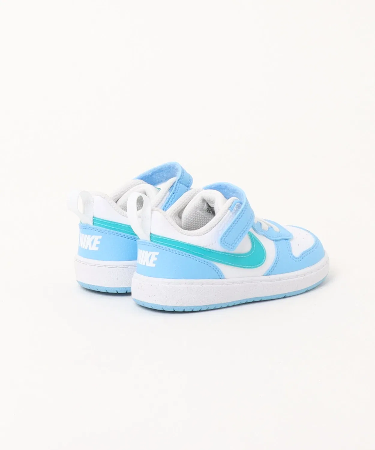 Детские кроссовки с принтом Court Borough Low JESTDV NIKE, Белый/Энерджи/Футбольный Синий — фото 2