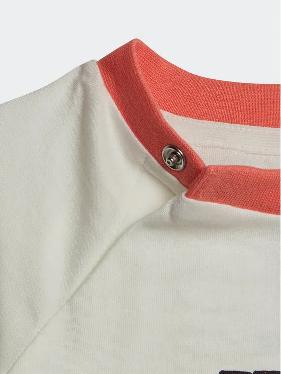 Футболка regular fit Graphic Print T-Shirt Adidas, белый — фото 4