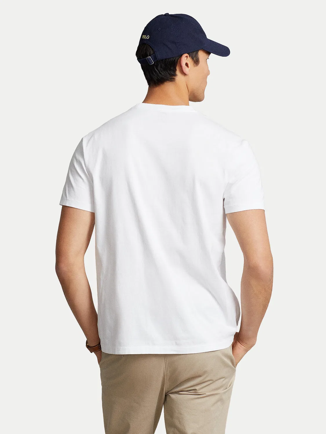Мужская футболка классического кроя Polo Ralph Lauren, белый — фото 3