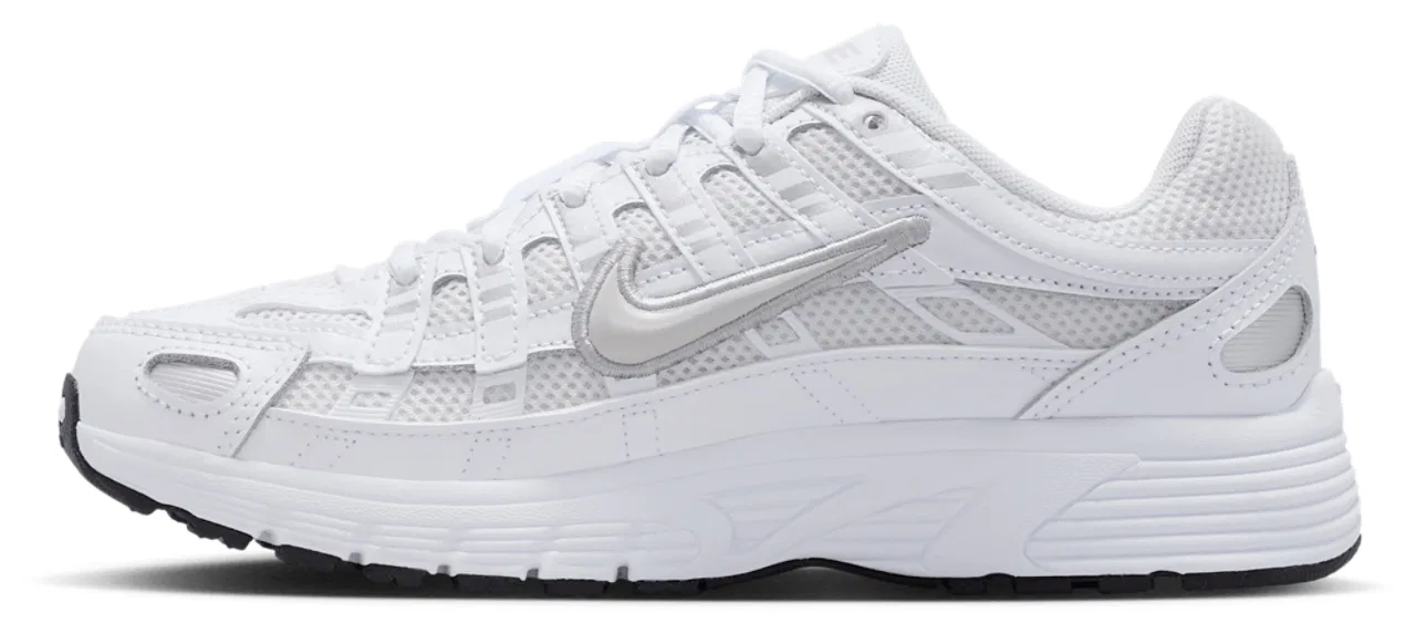 Детские кроссовки для мальчиков с амортизирующей стелькой P-6000 Nike, Platinum Tint/White — фото 2