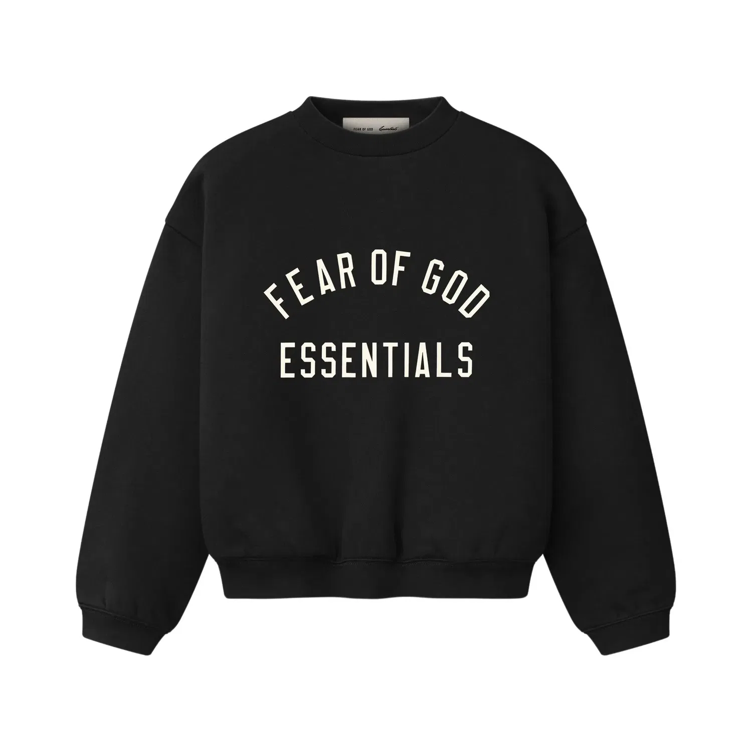 Классическая толстовка с круглым вырезом Fear of God Essentials, черный