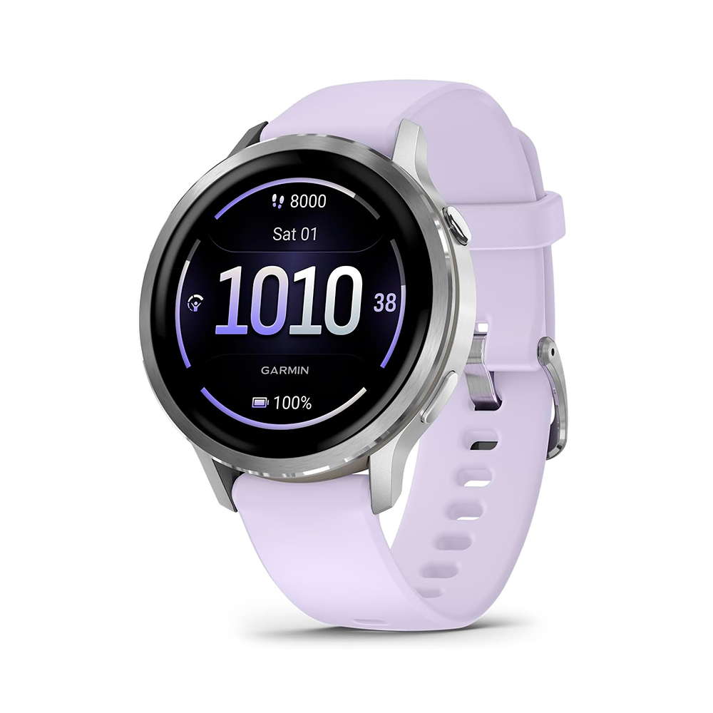 

Умные часы Garmin Venu 4, 41 мм, Wi-Fi, серебристый/фиолетовый