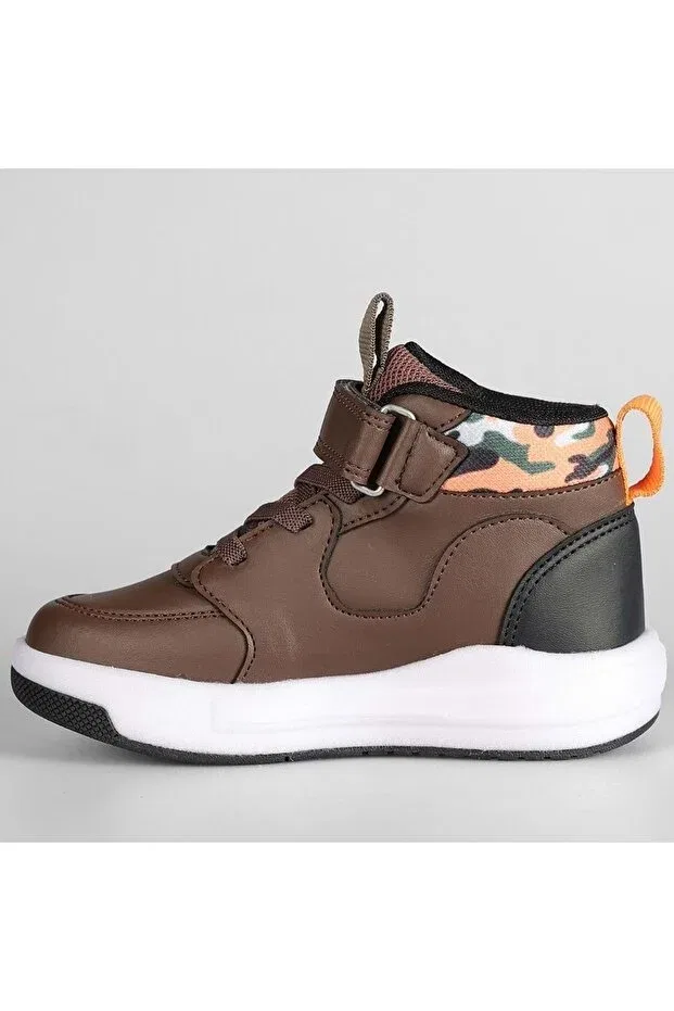 Детские ботинки для девочек с подсветкой Vicco, Brown — фото 2