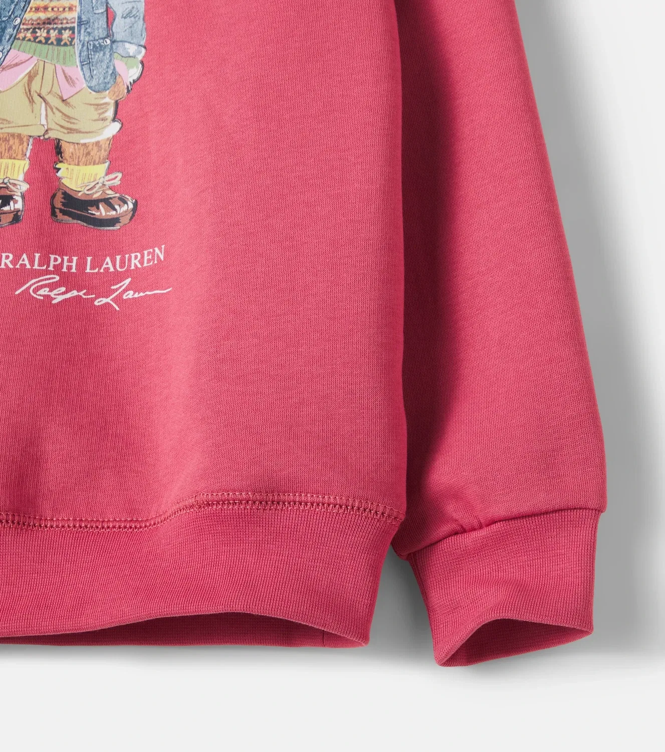 Свитшот хлопковый Polo Bear Polo Ralph Lauren Kids, красный — фото 4