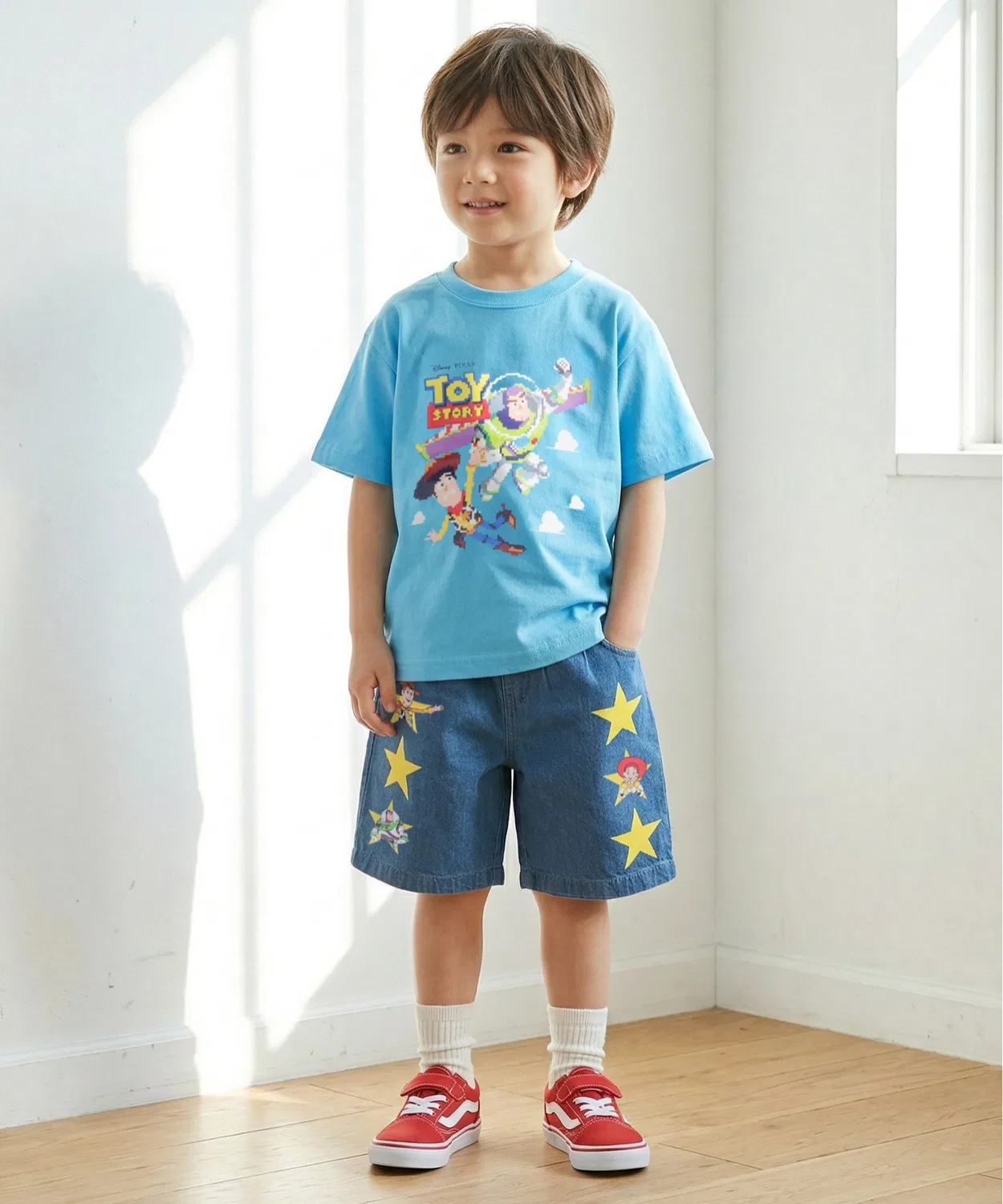 Детская футболка с принтом Toy Story Dot Character Disney, Бирюзовый — фото 4