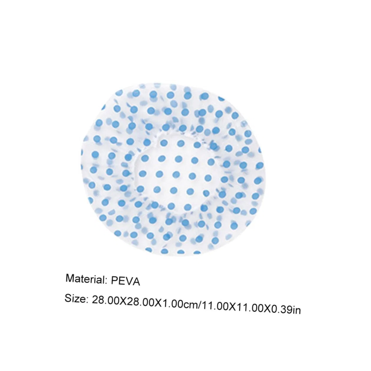 Душевые шапочки PEVA, 10 шт, TEHAUX, 28x28 см, мультиколор — фото 2