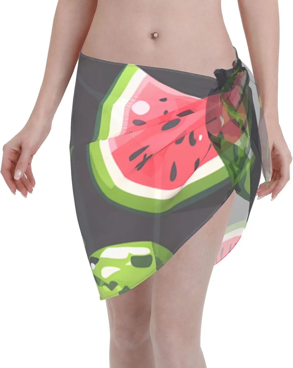 Женский пляжный парео с принтом арбуза, Watermelon 1