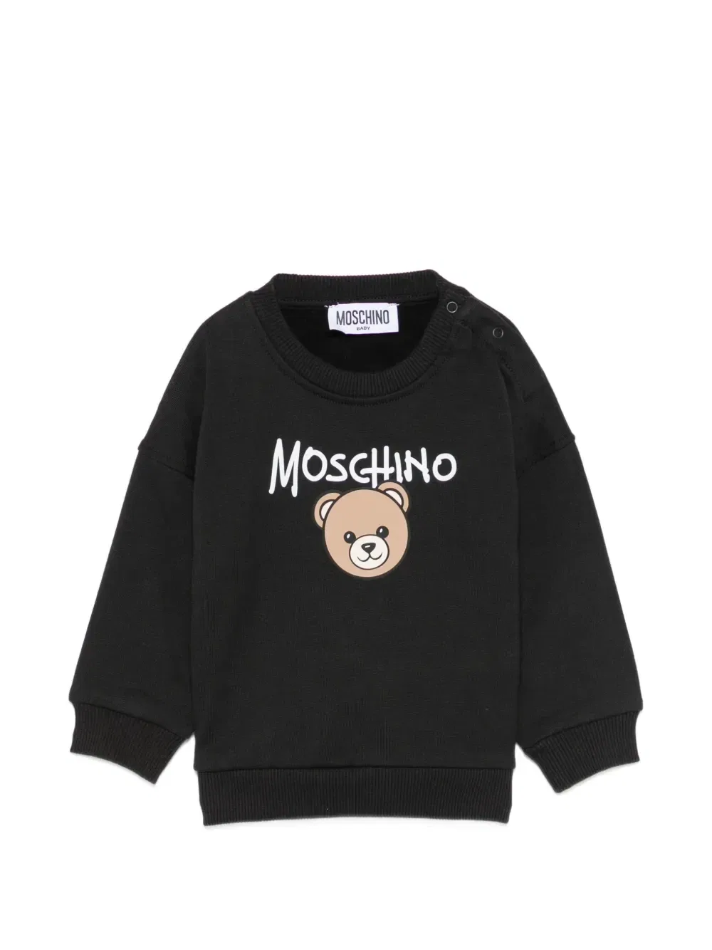 Джемпер с логотипом Moschino Kids, черный