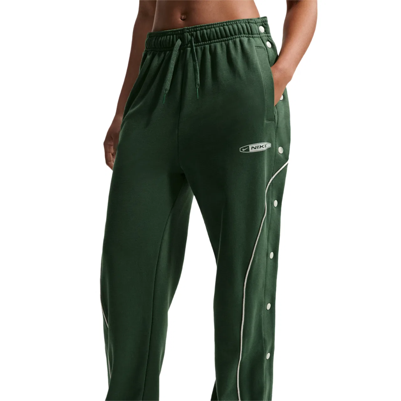 Женские брюки Dri-FIT Swoosh Fleece Tearaway Nike, цвет Light Silver/Fir