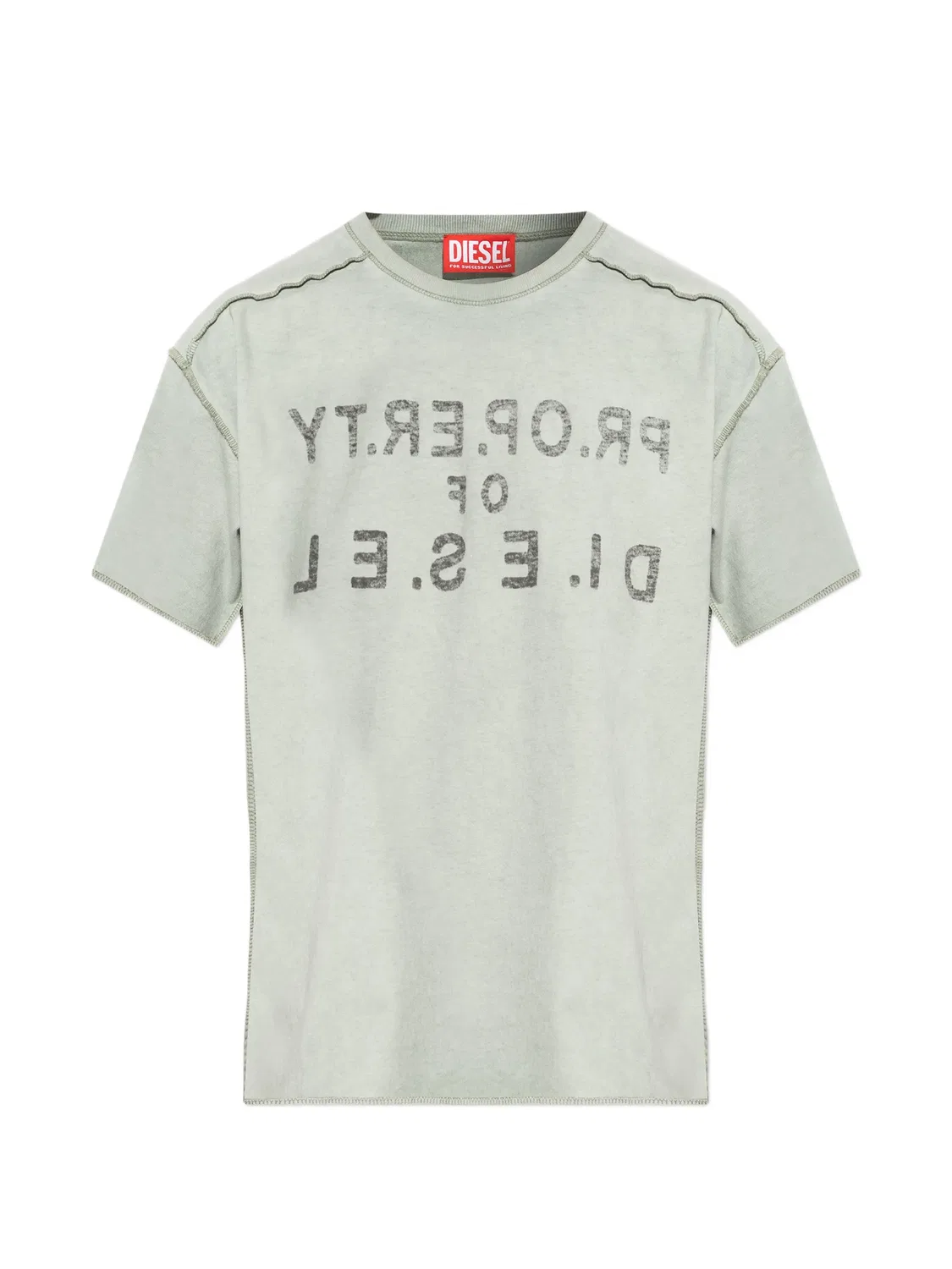 Футболка T-Ily серого цвета Diesel, серый