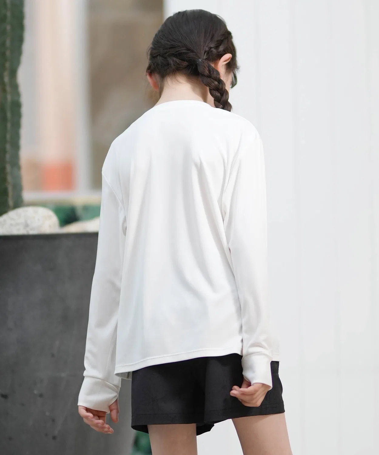 Детский лонгслив-рашгард с принтом SPLASHY L/S ROXY, Белый — фото 2
