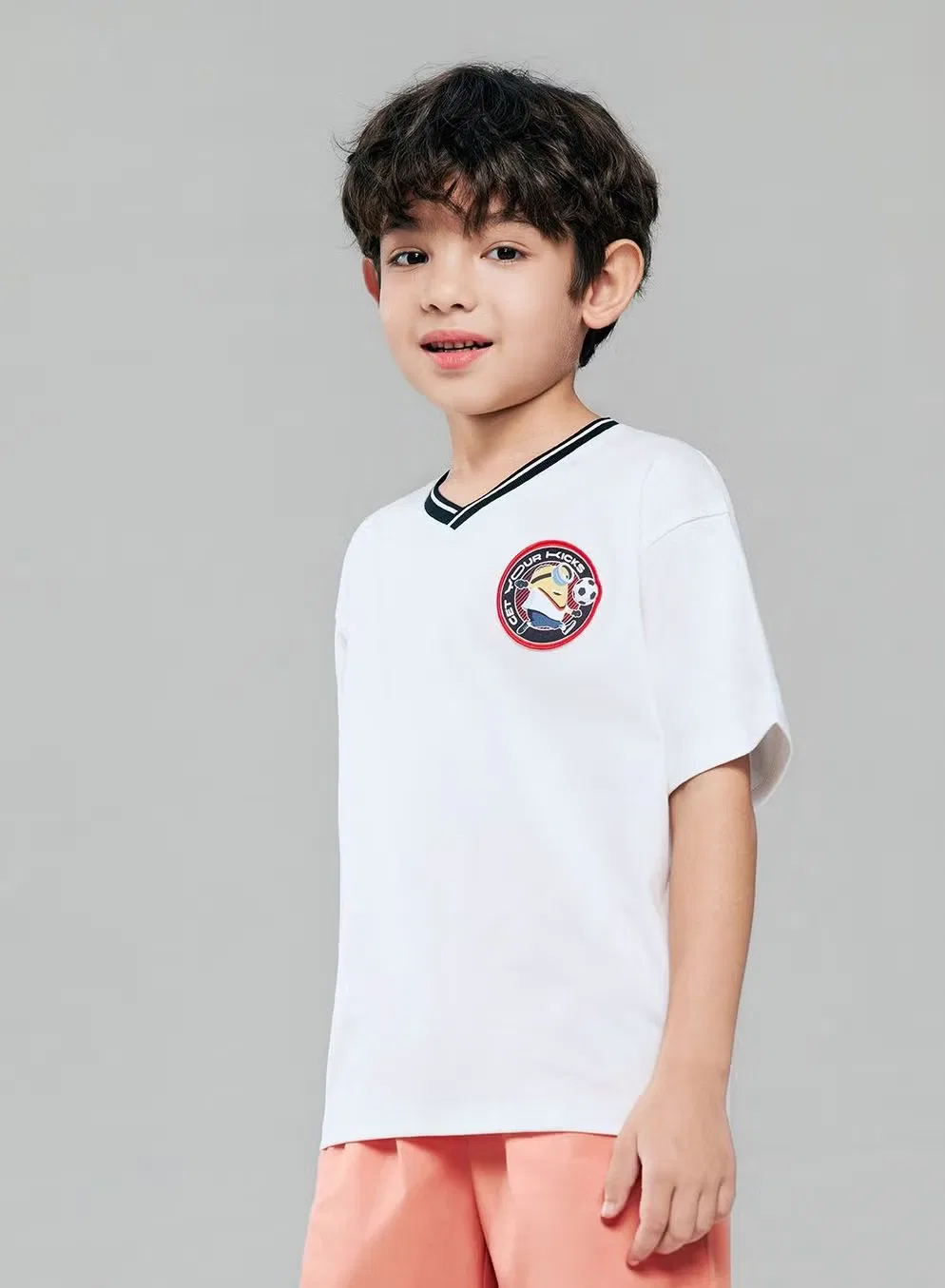 Футболка с принтом Minions World Cup, Giordano, белый