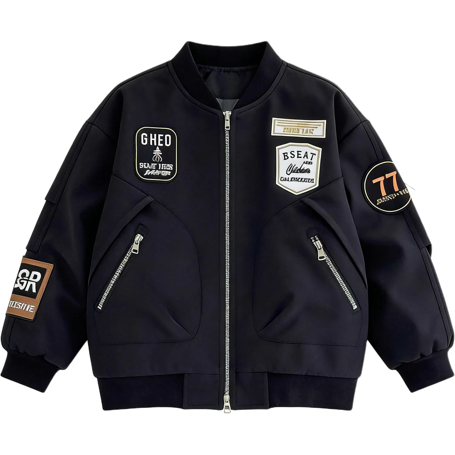 Детская бейсбольная куртка с длинным рукавом Navy Blue YALU