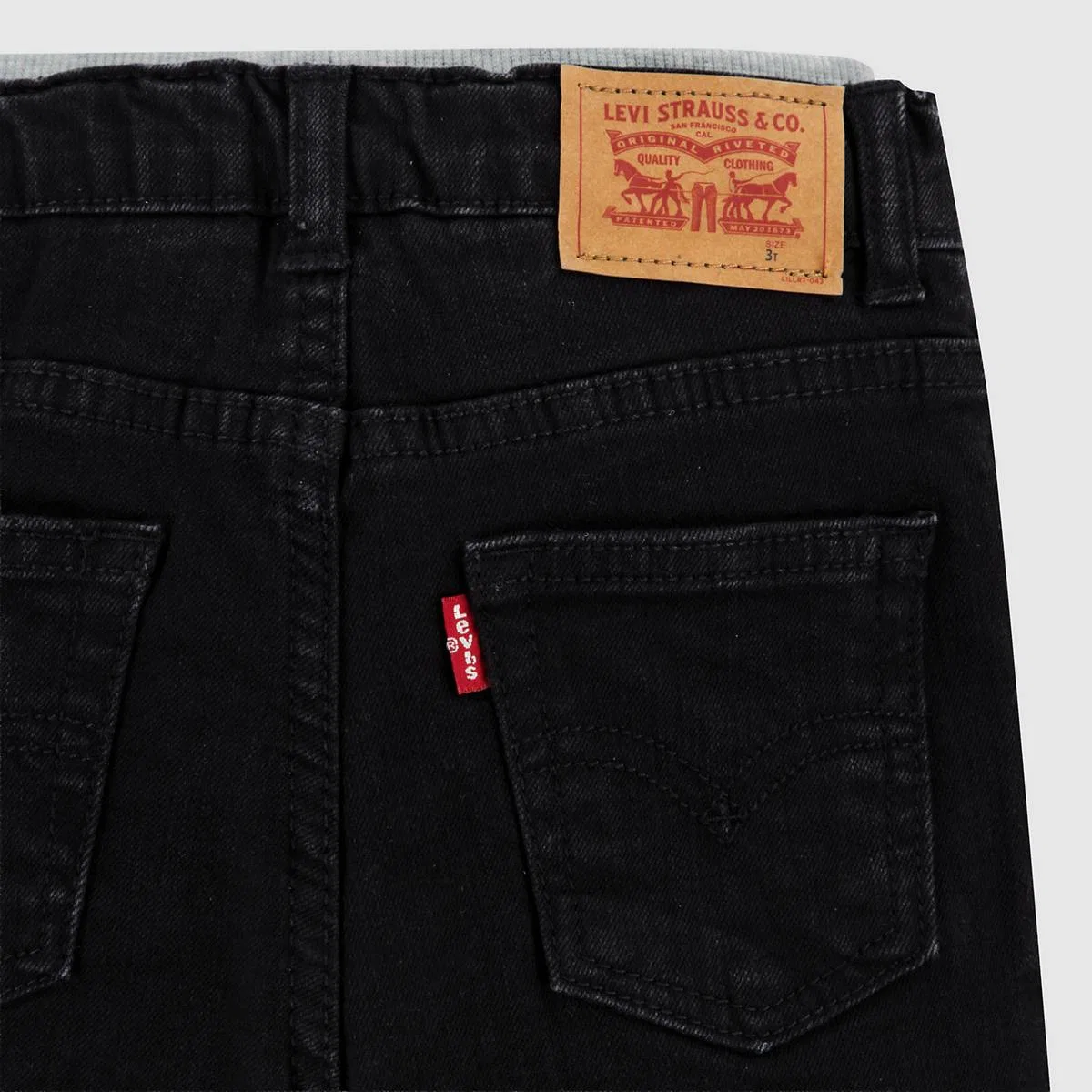 Детские штанишки Murphy на резинке для мальчиков 2-4 лет Levi's, Black Stretch - Dark Wash — фото 4