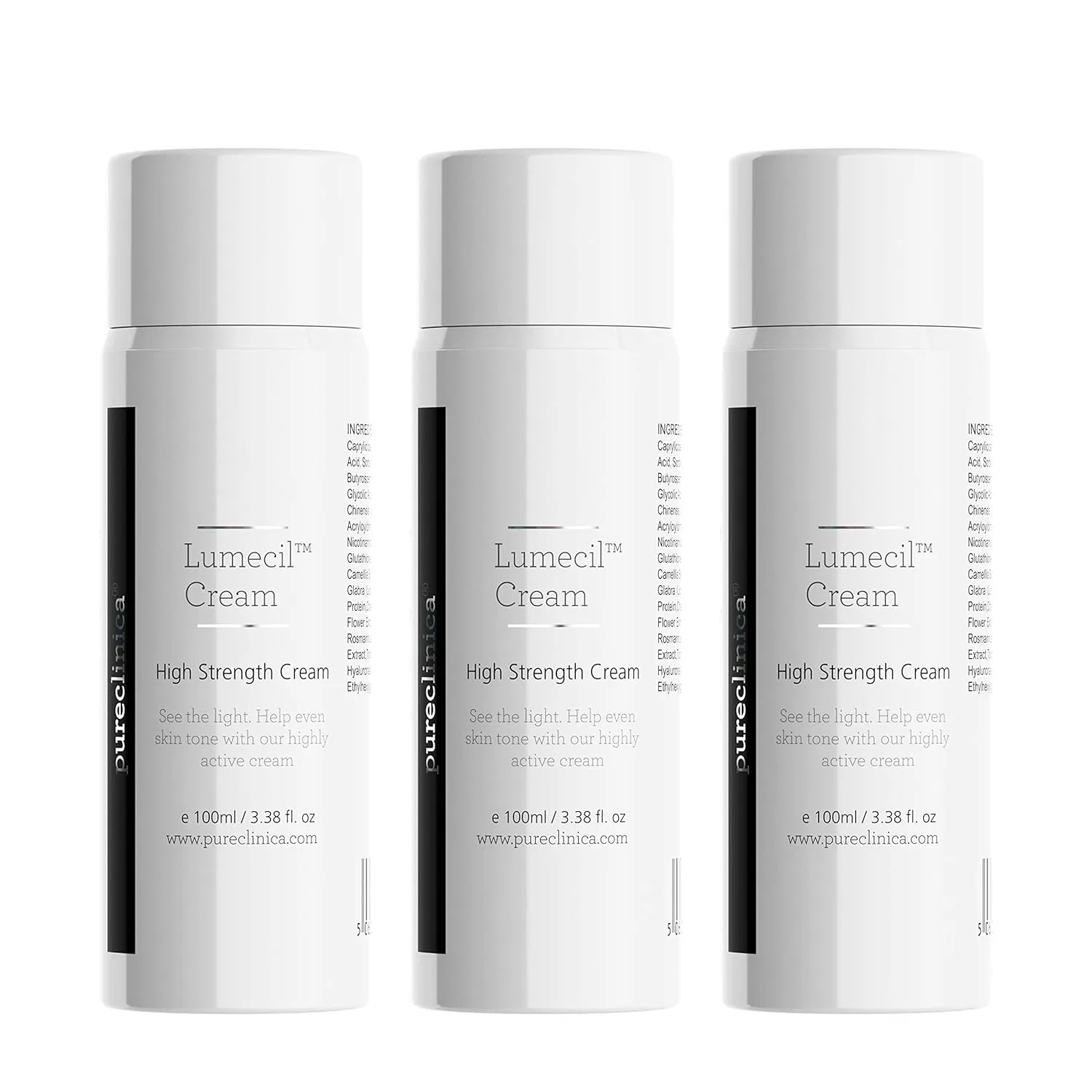 Крем для осветления кожи Lumecil, набор 3 шт, Pureclinica