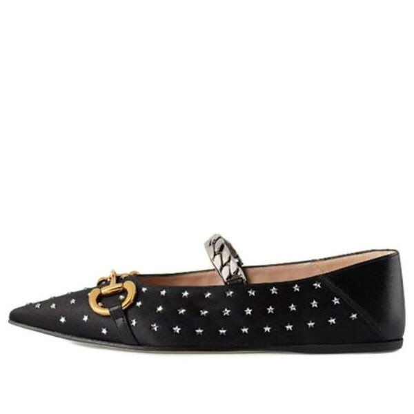 Тапочки lovelight flat ballet shoes Gucci, черный