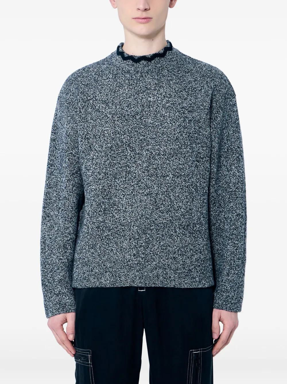 

Свитер с круглым вырезом NÒMARYTHM TEXTILE, черный