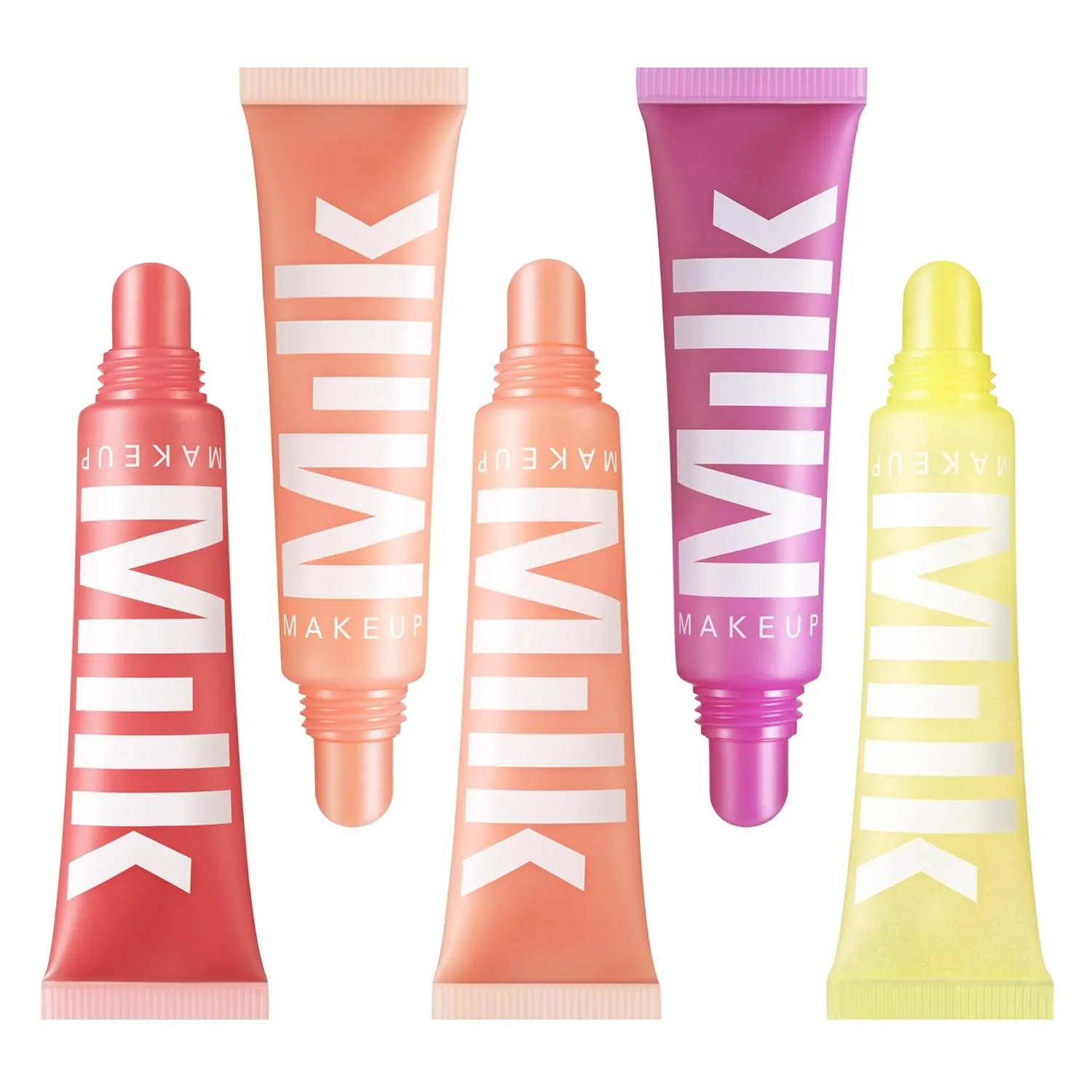 Увлажняющий, полупрозрачный бальзам для губ Milk Makeup Balmade Electrolyte - питает и восстанавливает влагу - чистая, веганская формула с глянцевым финишем - набор из 5 штук - по 0,4 унции каждая