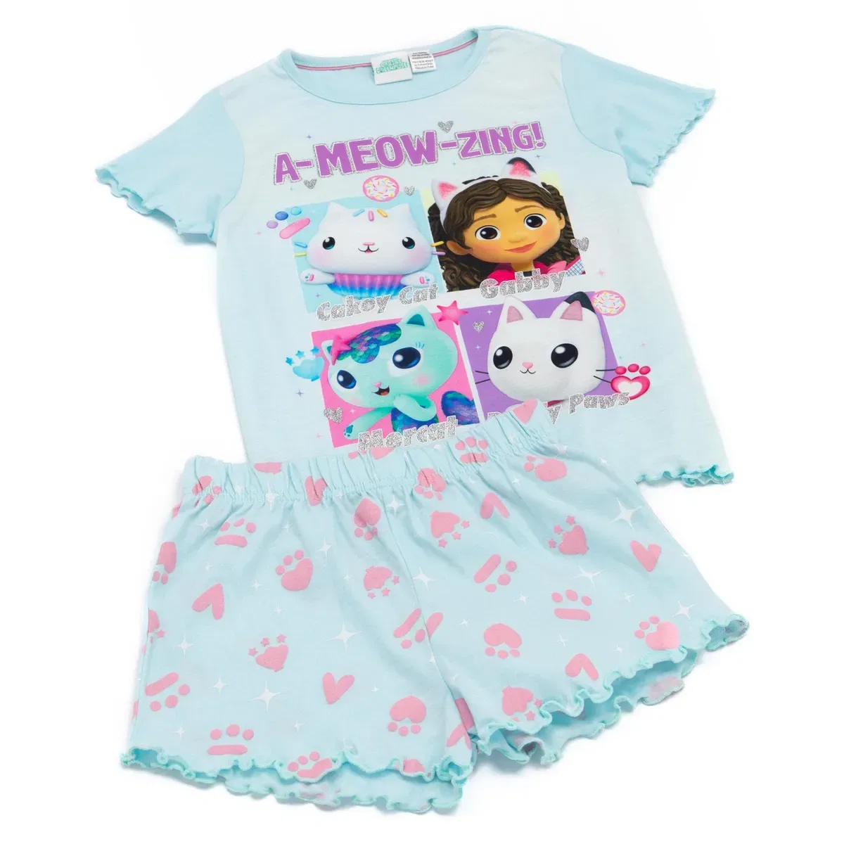 Детские шорты с принтом A-Meow-Zing! Gabby'S Dollhouse, Blue — фото 3