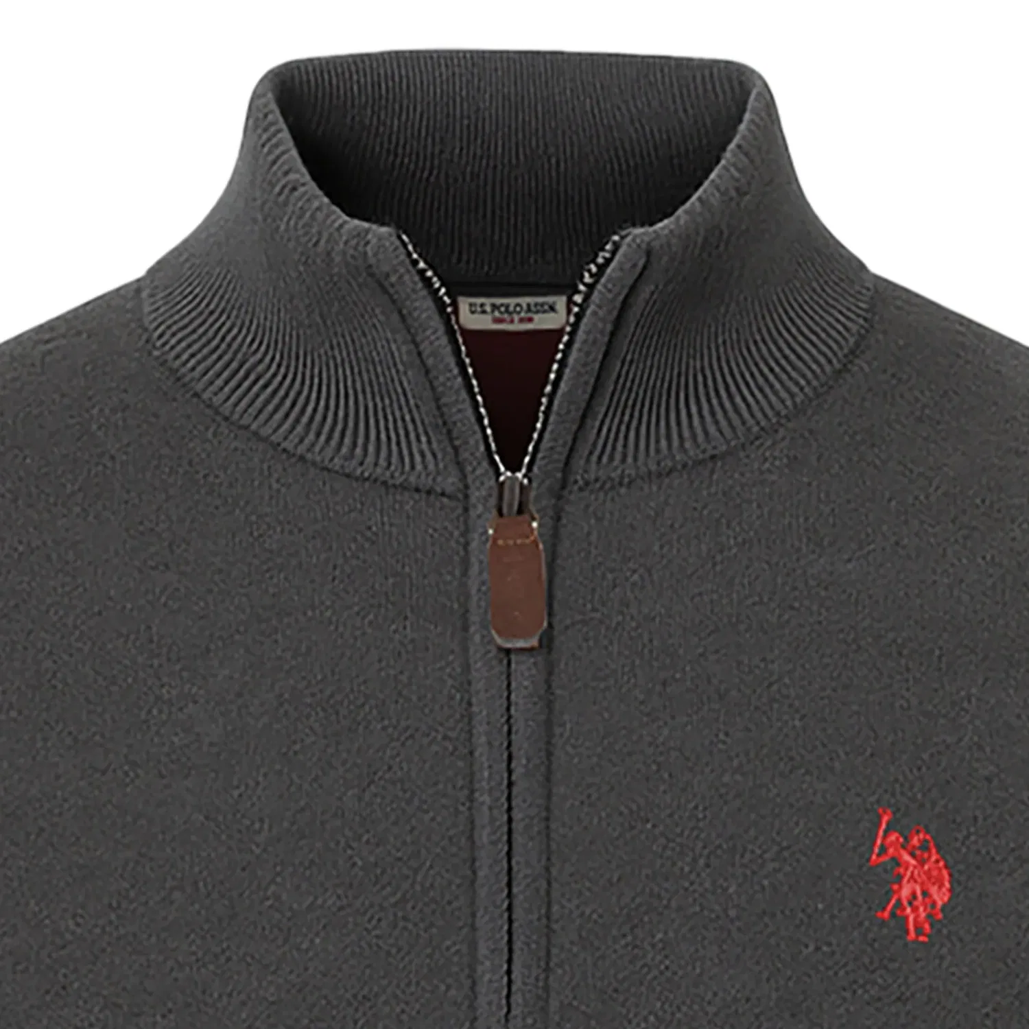 Пуловер вязаный, темно-серый U.S. Polo Assn. — фото 3
