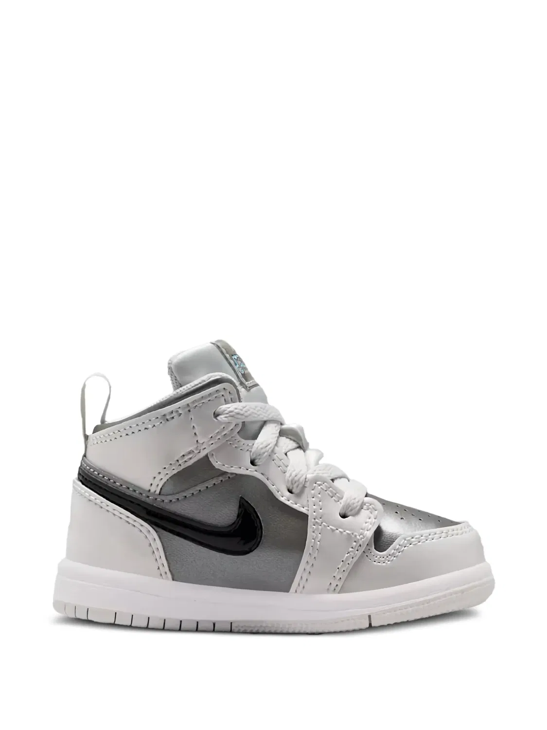 Кроссовки Air Jordan 1 Mid TD Jordan Kids, белый — фото 2