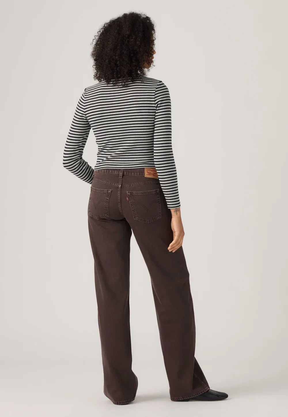 Супернизкие свободные - свободные джинсы Levi'S, Washed Java — фото 3