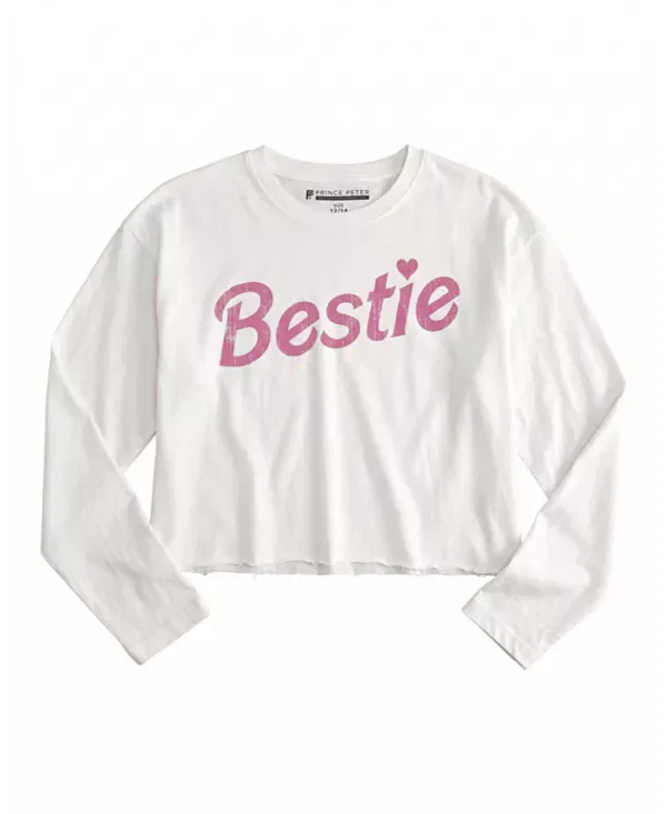 Детская футболка с длинным рукавом Bestie Long Sleeve Prince Peter Collection, белый