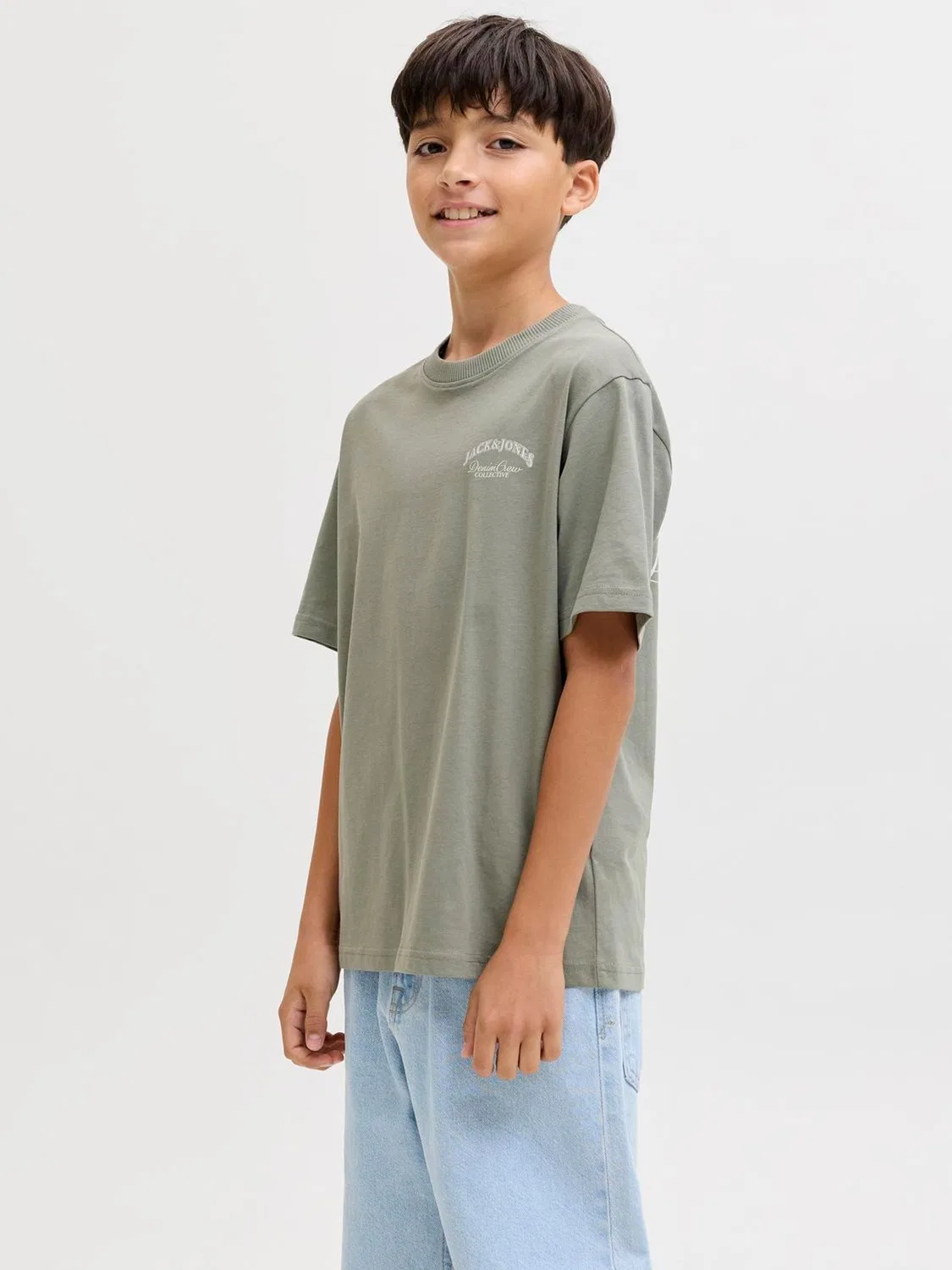 Футболка с принтом Jack & Jones Junior, зеленый