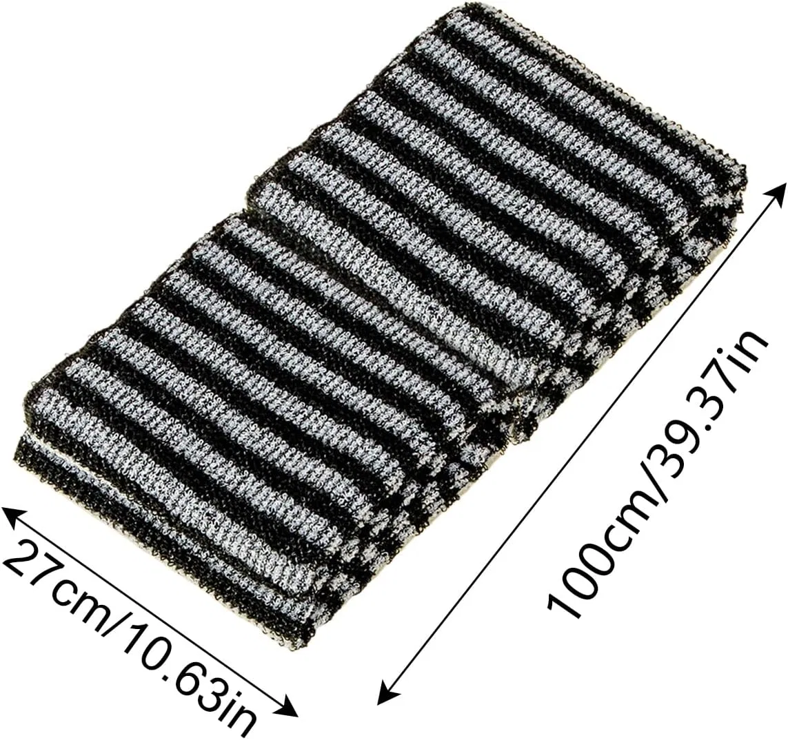 Мочалка для отшелушивания Fruusv, 1 шт, 25x23.5 см, Black — фото 2