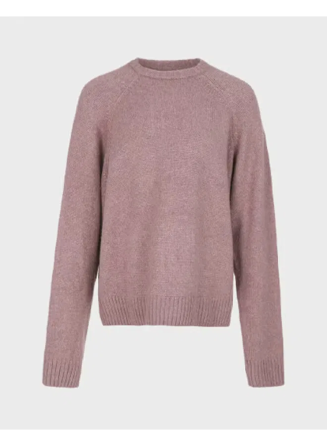 Пуловер вязаный с длинным рукавом Zara, фиолетовый