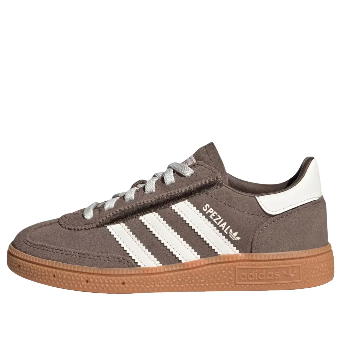 Детские кроссовки с эластичными шнурками Handball Spezial Adidas, коричневый
