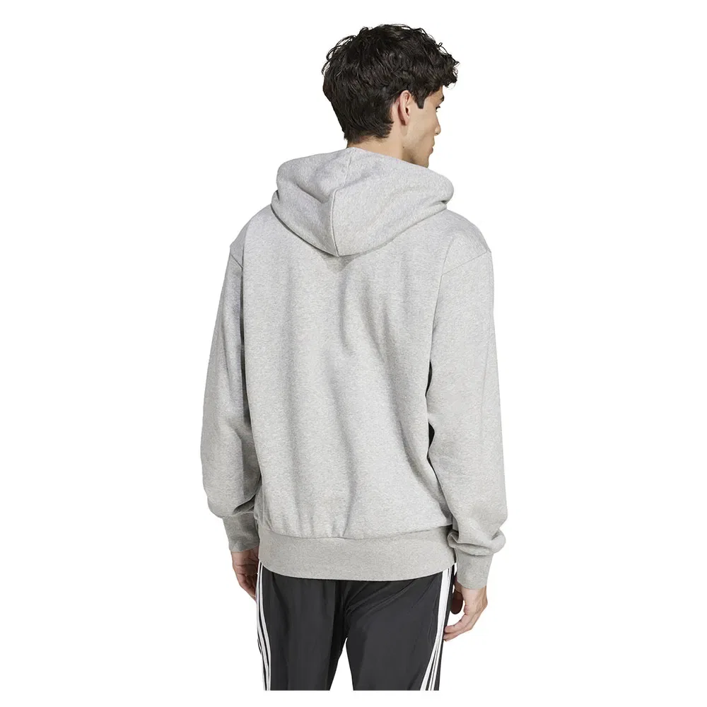 Мужской свитшот с капюшоном из флиса Feelcozy Adidas, Grey — фото 2