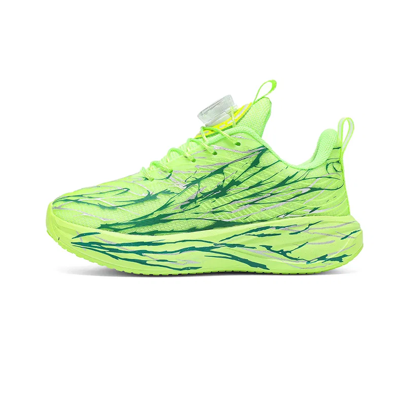 Детские сандалии из сетки и эко-кожи Neon Green VENICEW, Neon Green