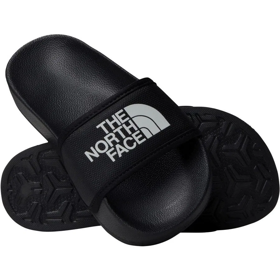 Детские сланцы с эластичным верхом и резиновой подошвой Base Camp Slide III, The North Face, Черный